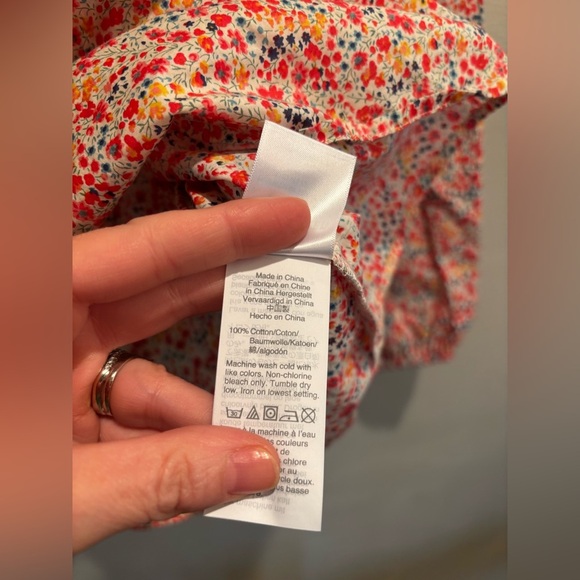 J. Crew Floral Print Women's Top high neck all
Over print long sleeve feminine - Picture 8 of 14